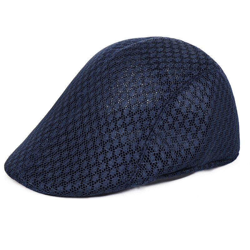 Justerbara baskermössor utomhus ventilerande benbrätte hattar unisex enfärgad platta baskerhatt kvinnor män sommarmössor: 8