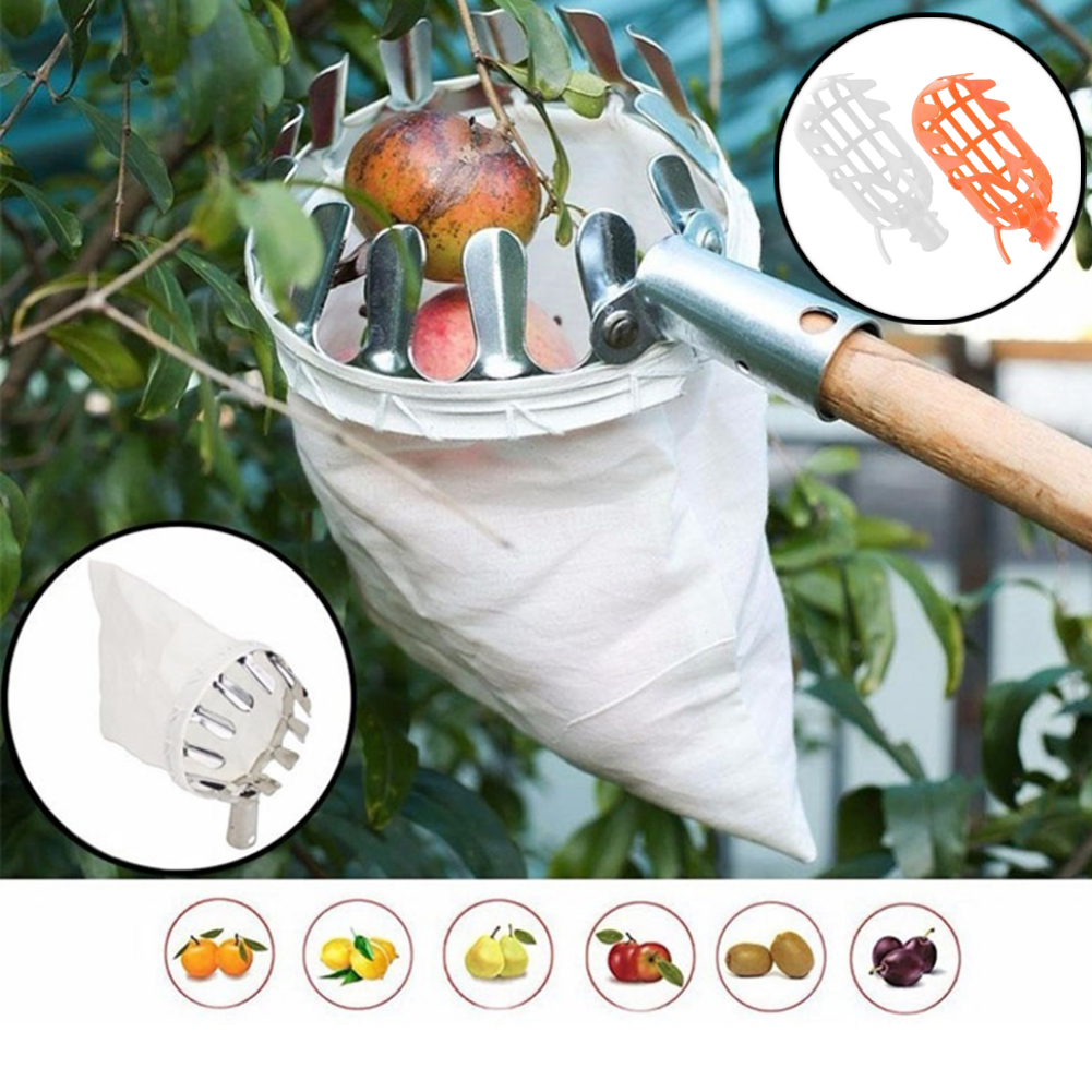 Fruit Picker Orchard Gardening Apple Peach High Tree Picking Tools Fruit Catcher Collector Picking Device Gardening Tools