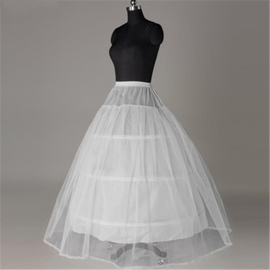 Plus size In Stock 3 Hoop Ball Gown Bone Full Crinoline Petticoats For Wedding Dress Wedding Skirt Accessories Slip