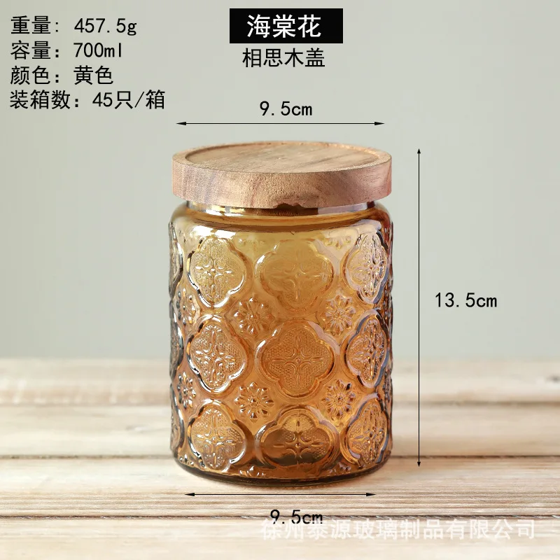Contenedor de alimentos para cocina, tarros de vidrio con tapa, cajas organizadoras de cereales, tarros de albañil, caja de aperitivos, botellas de vidrio selladas, Gadgets: Gris claro