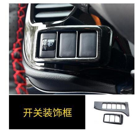 Voor Mitsubishi Outlander Hoge Roestvrijstalen Interieur Pailletten, Dashboard Trim: Clear