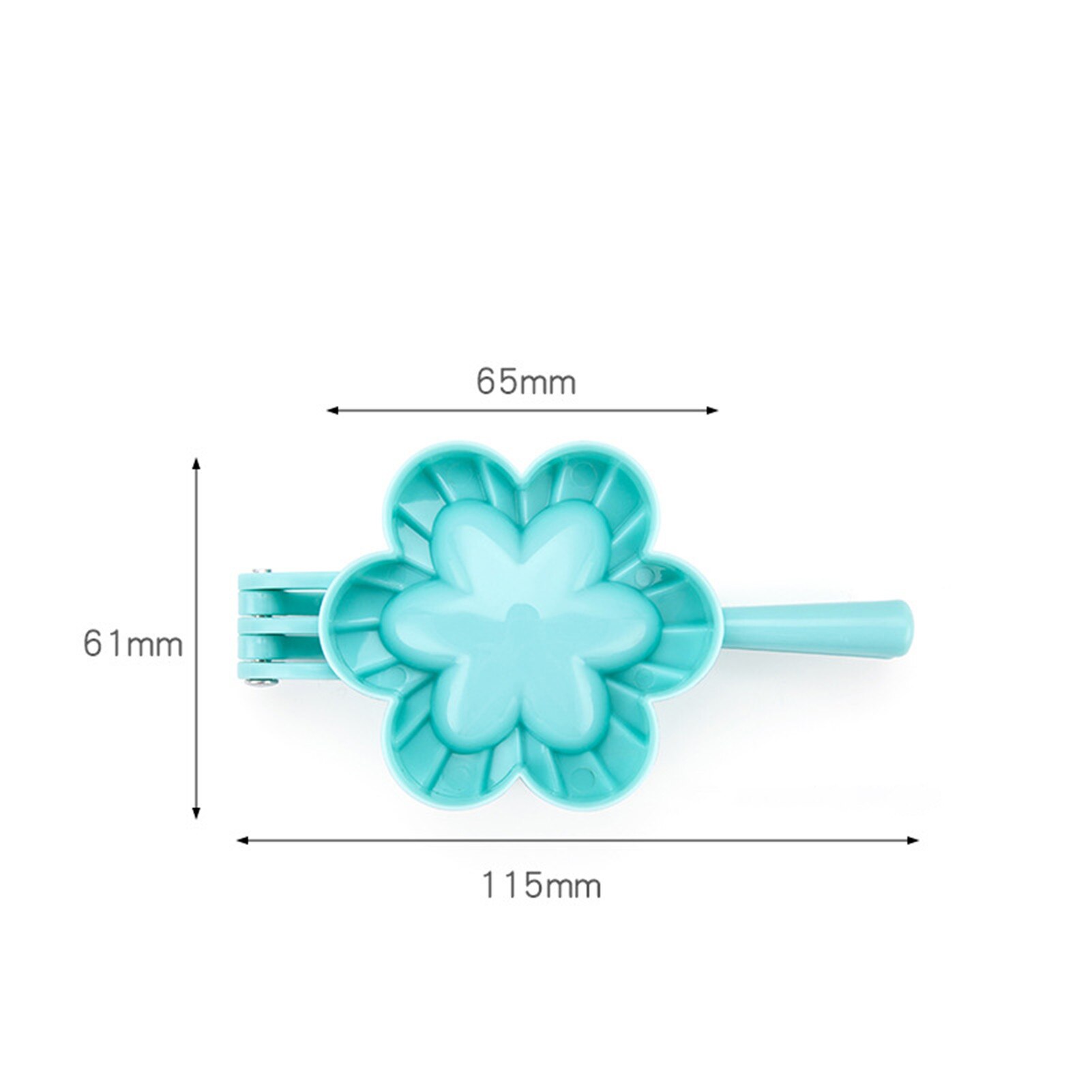 Heart Butterfly Dumpling Mold Maker DIY Dough Household Kitchen Baking Gadgets Chinese Food Jiaozi Maker Kitchen Pastry Tool: Flower S