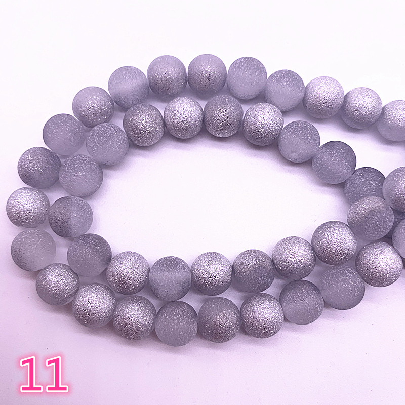 6/8mm Frosted Matt Austrian Crystal Beads Glass Loose Beads Handmade DIY Jewelry Making For Bracelet #11