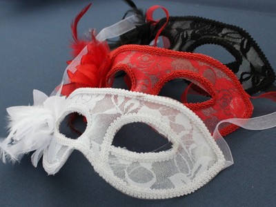 Härlig sexig spetsmask halloween kostym rekvisita genomskinlig fest boll ögonmask för halloween maskerad fest kostym kostym