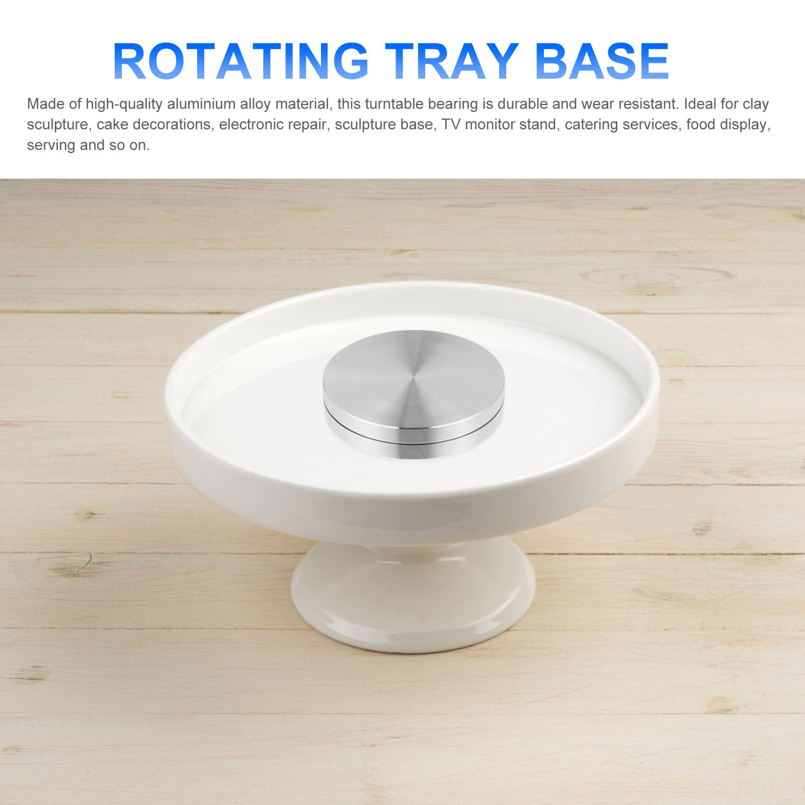 1Pc Turntable Bearing Durable 360 Degree Rotating Turntable Bearing Turntable Base for Dining Table Display Rack