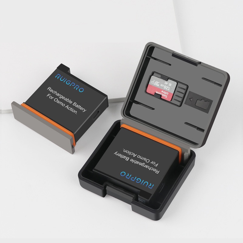 Caja de batería para DJI Osmo, caja de almacenamiento de tarjeta TF, a prueba de humedad, accesorios de cámara deportiva de acción, 2 uds.