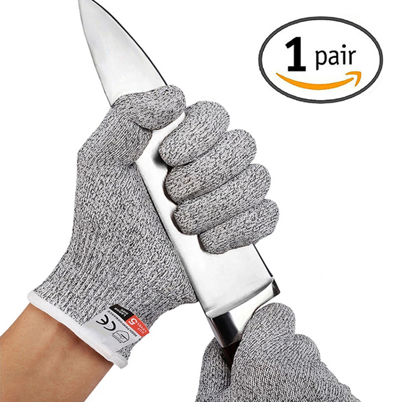 HPPE Level 5 Anti Cut Safety Gloves High-strength Industry Kitchen Gardening Anti-Scratch Cut Proof Glass Multi-Purpose Gloves