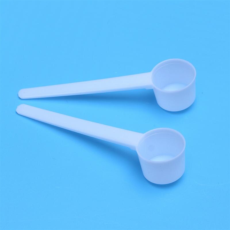 Cuillère doseuse à café en plastique 5g, 10 pièces, pour lait en poudre, assaisonnement liquide, rechargeables, réutilisables, cuillères compatibles (blanches)