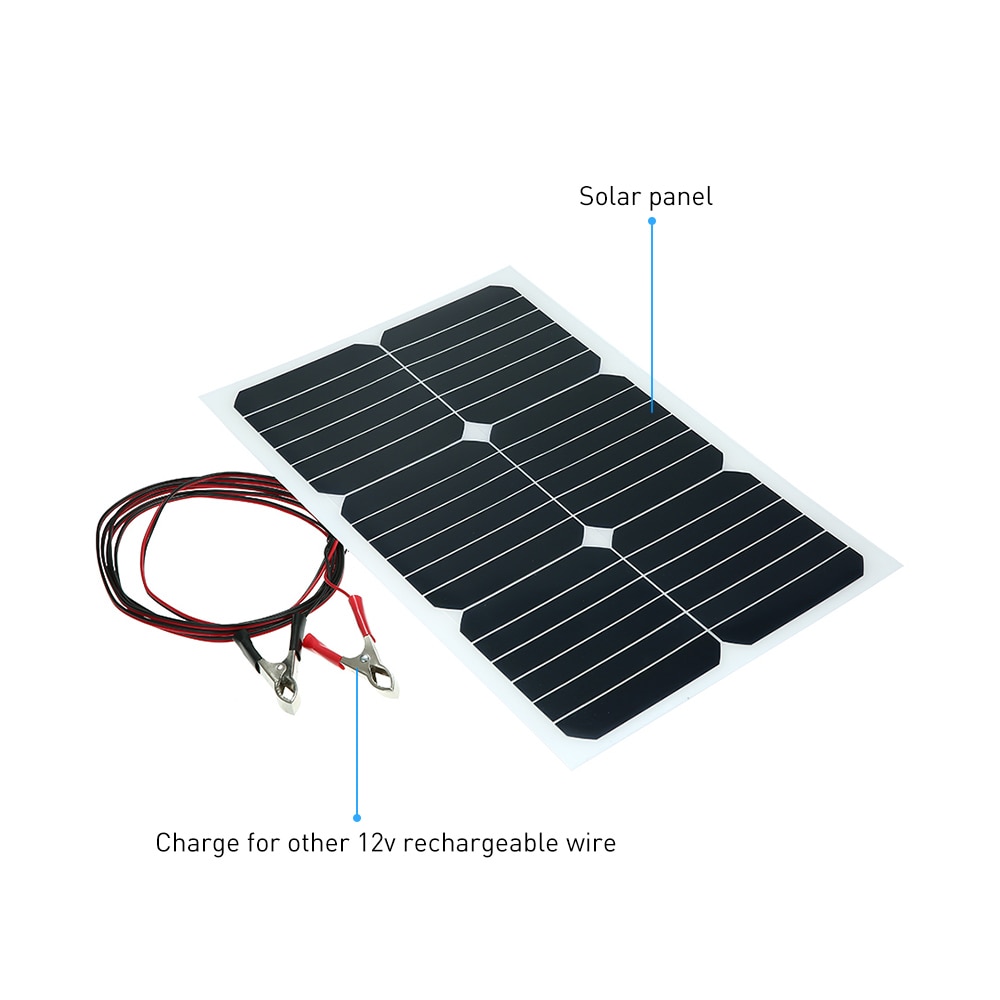 20W 12V Mono Semi-flexible Solarpanel With Sunpower Chip For Battery Charger Boats Cara 20W 12V semi flexible solar panel