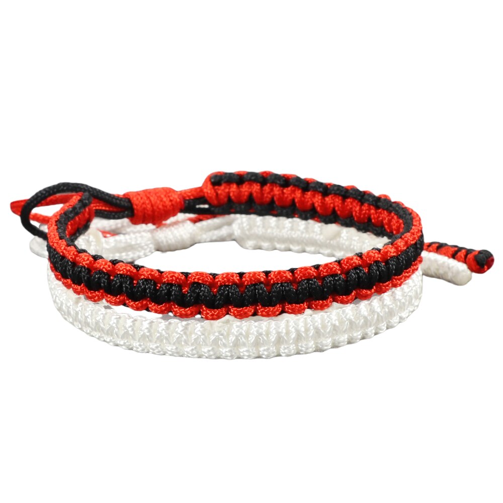 2 Stks/set Vrouwen Geweven Armband Bohemian Katoenen Touw Gevlochten Armbanden Voor Mannen Liefhebbers Beste Vriend Kinderen Geluk Sieraden: style 12