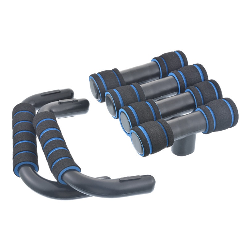 Barra de soporte push up para Fitness, 1 par, barra de soporte para gimnasio, de construcción ejercicio corporal, entrenamiento, barra de pecho, esponja para ejercitador con sujeción para las manos,