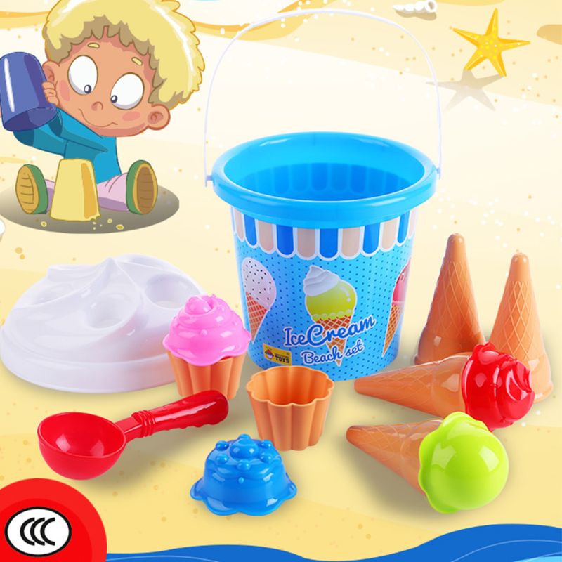 Top Ras, unieke Ijs Cupcake Strand Emmers Strand Set Gemaakt Van De Hoogste Kunststoffen Ijs Zand Modellen Emmer Set