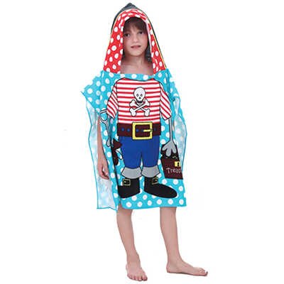 Toalla de baño con capucha para niños, Poncho, albornoz para niños, tiburón, sirena, Princesa, buceador, de secado rápido, toalla de playa de microfibra: Gold Digger