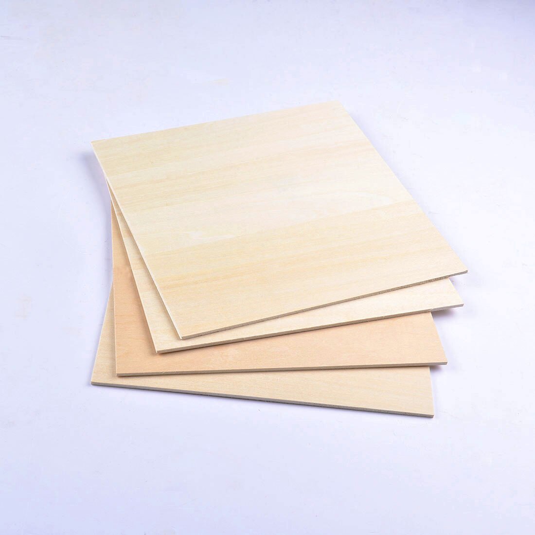 5 x Vierkante Basswood Plaat Board 20x20x0.3cm voor DIY Modelbouw & Craft