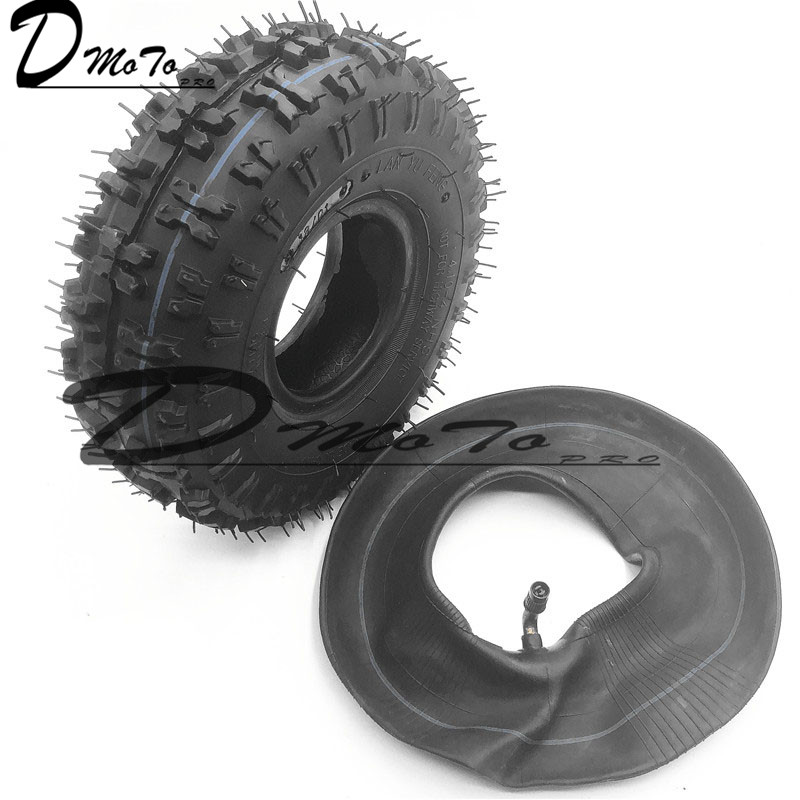 Vtt 4.10/3.50-4 410/350-4 ATV Quad Go Kart 47cc 49cc pneu 4.10-4 tube intérieur adapté à tous les modèles 3.50-4"
