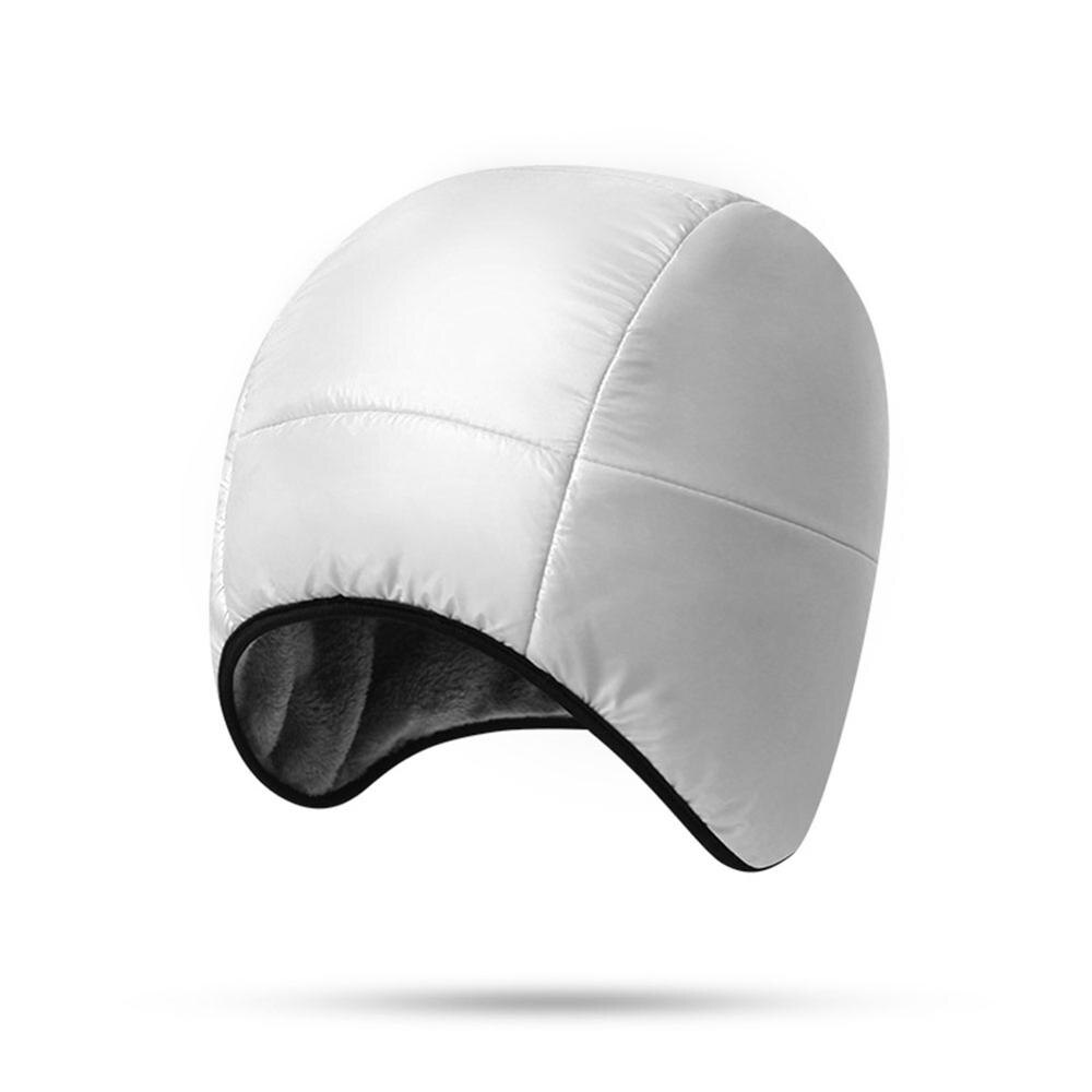 Utomhus varm hatt skidåkning cykling sport hatt vattentät och vindtät hörselskydd all inclusive varm huva hatt vinter hatt: Silver-