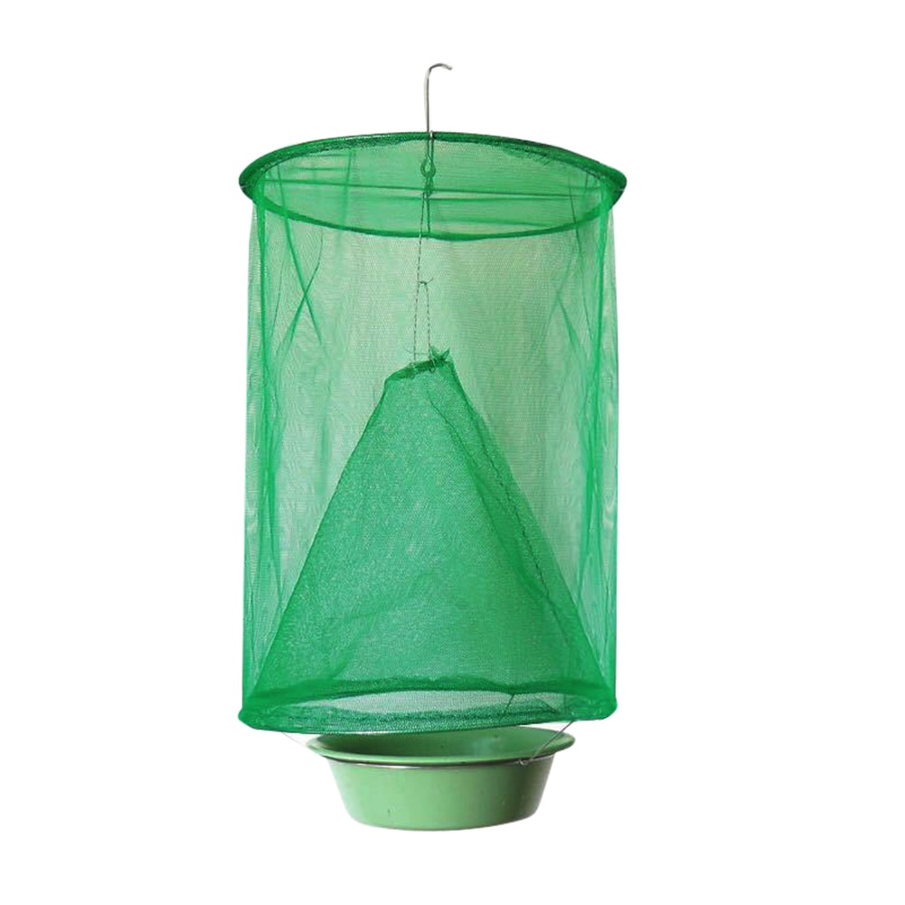 1/2/3/4Pcs Reusable Hanging FlyCatcher Cage Pest Detector Flies Fly Killer Flytrap Cage Subnet Capture Home Garden Supplies