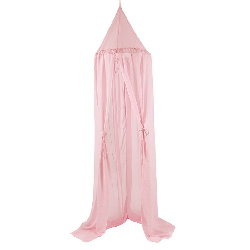 Baby Bed Canopy Curtains Kids Bed Tent Princess Girls Play Tent House Hanging Tent Round Hung Dome Children Room Dossel Baby: Pink