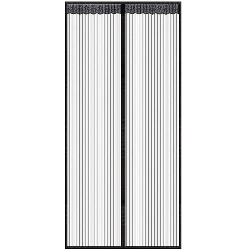 Mosquitera magnética de verano, cortinas de puerta de malla antiinsectos y moscas, pantalla de cierre automático adecuada para puerta corredera del hogar