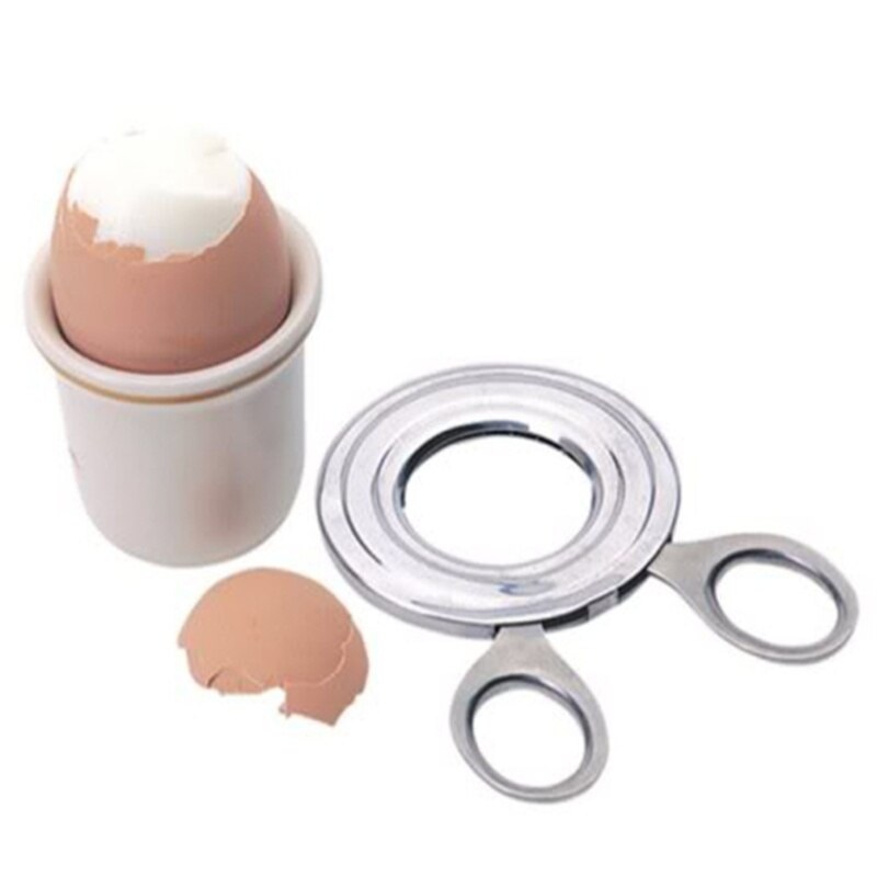 Tijeras para abrir huevos, cortador de huevo cocido, tijeras, utensilio doméstico de cocina: Default Title