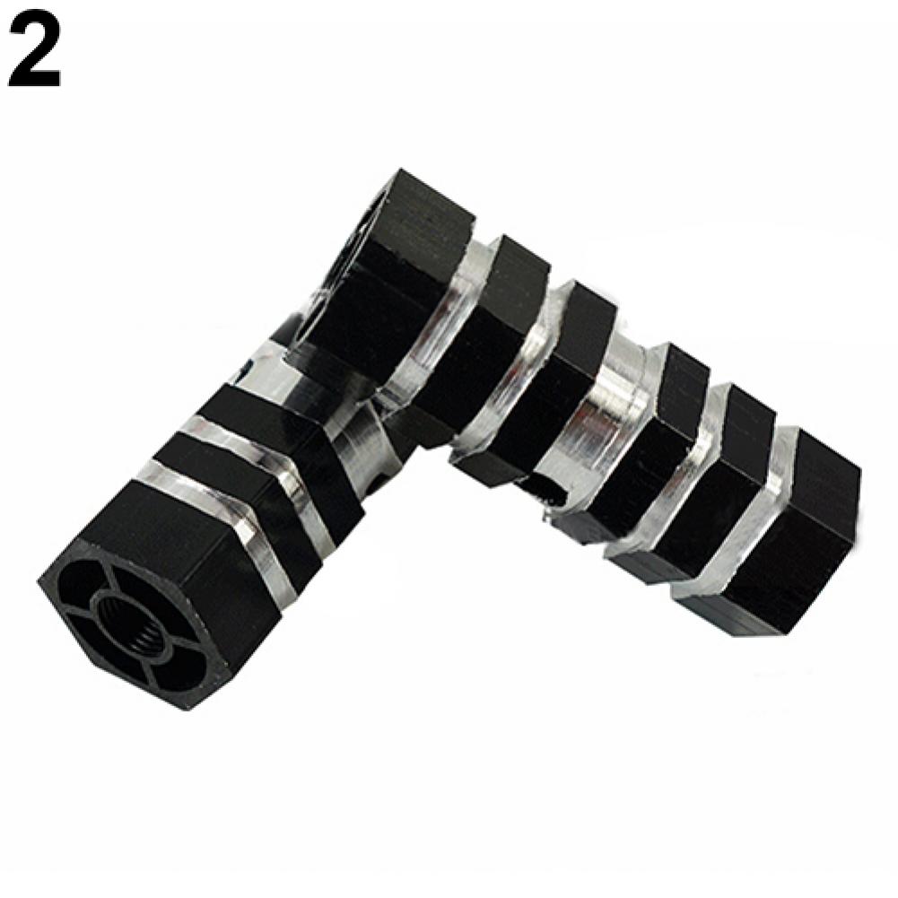 1 Pc Bicycle Pedal BMX Road Bike Cylinder Aluminum Alloy Bike Pedal Axle Foot Pegs Balance Bar Rocket for Bicycle Socle Pedal: black