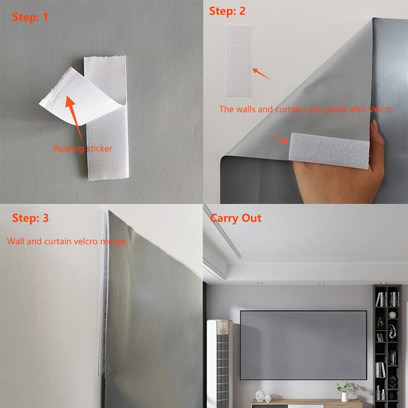 Anti-light folding projector screen HD home theater 60-130 inch 16:9 alr screen smartphone screen projector hologram Screens