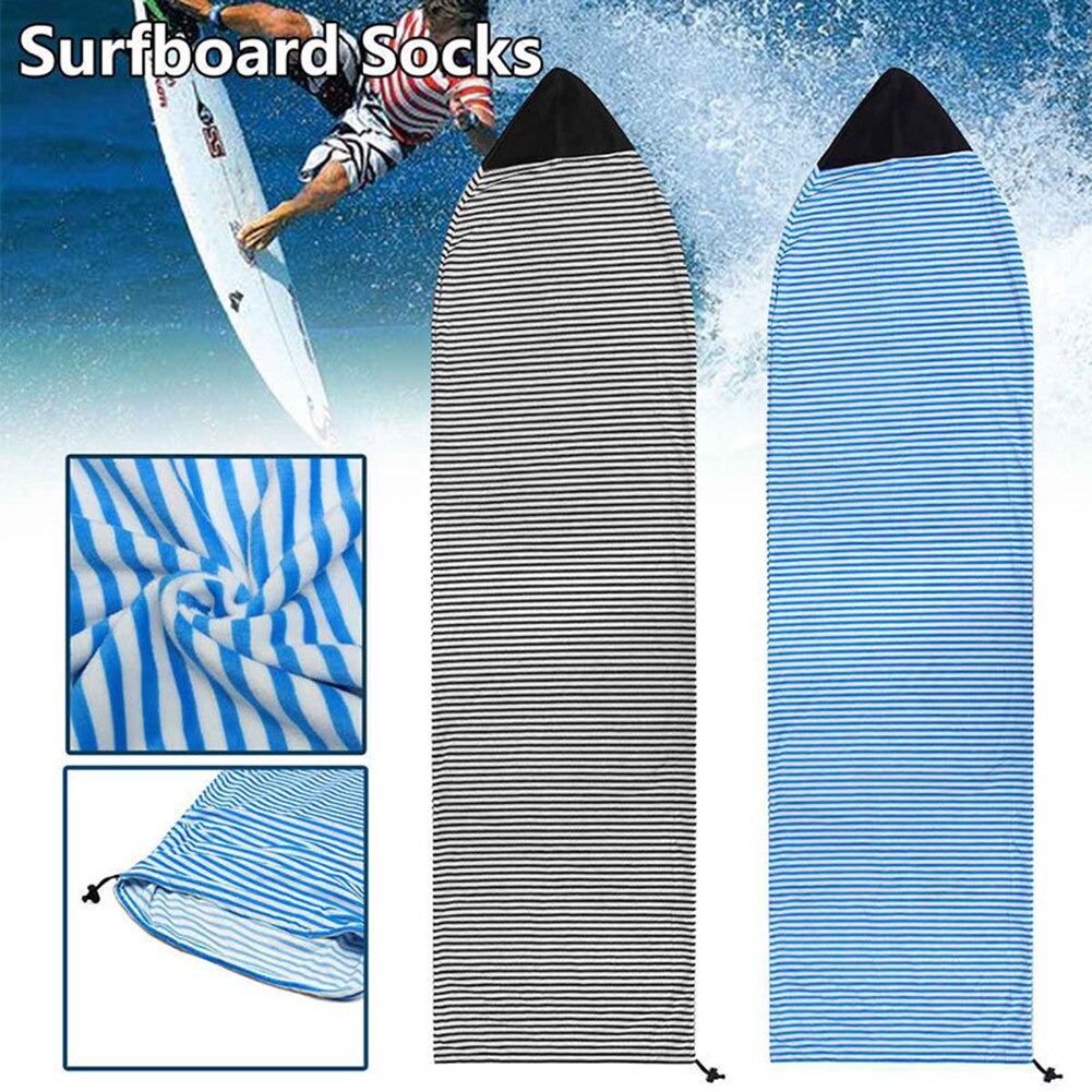 Housse de protection pour planche de surf en flanelle tricotée, souple et extensible, longue planche, chaussettes, accessoires de surf tricotés