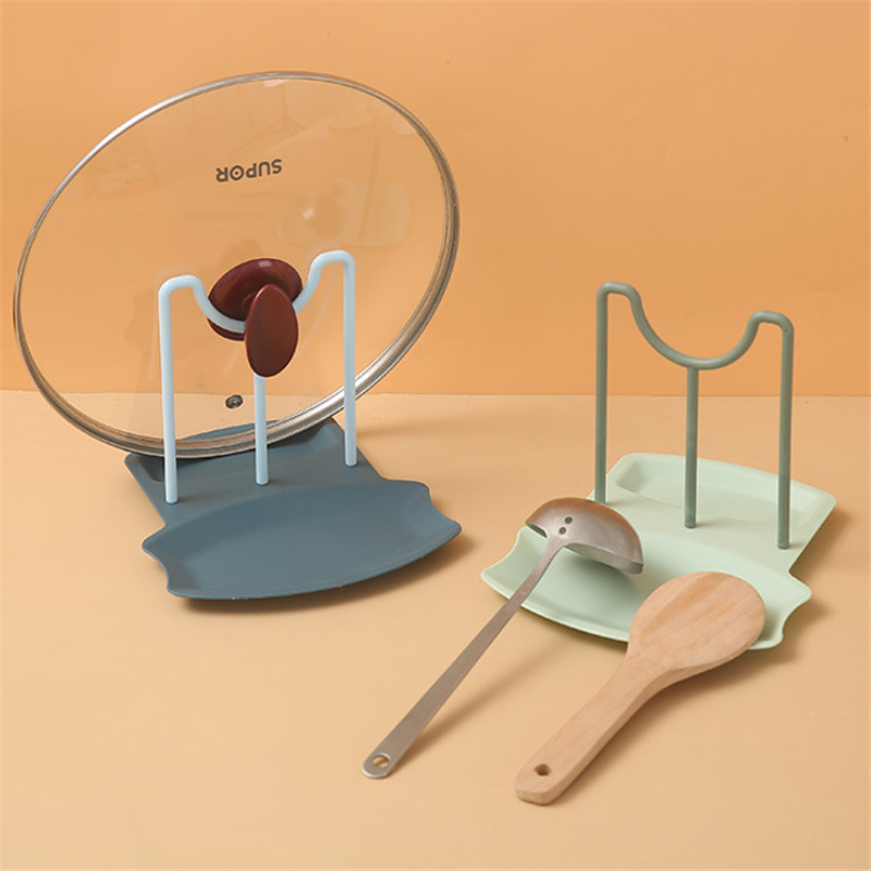 Plastic Spoon Rest For Fork Spatula Rack Spoon Holder Stand Tableware Storage Rack For Spoon Pot Lid Holder Kitchen Organizer