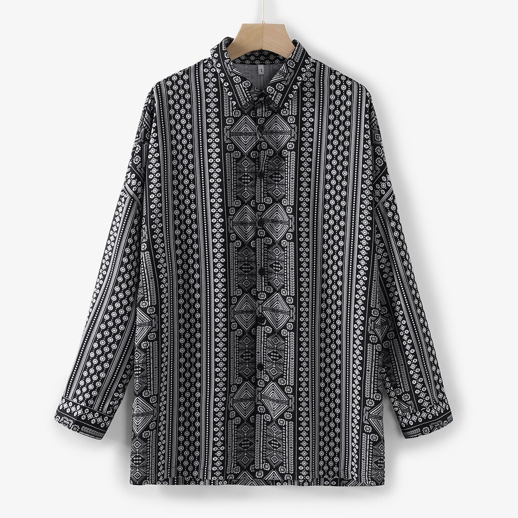 Halfword Linnen Shirts Mannen Casual Strand Shirts Lange Mouw Katoen