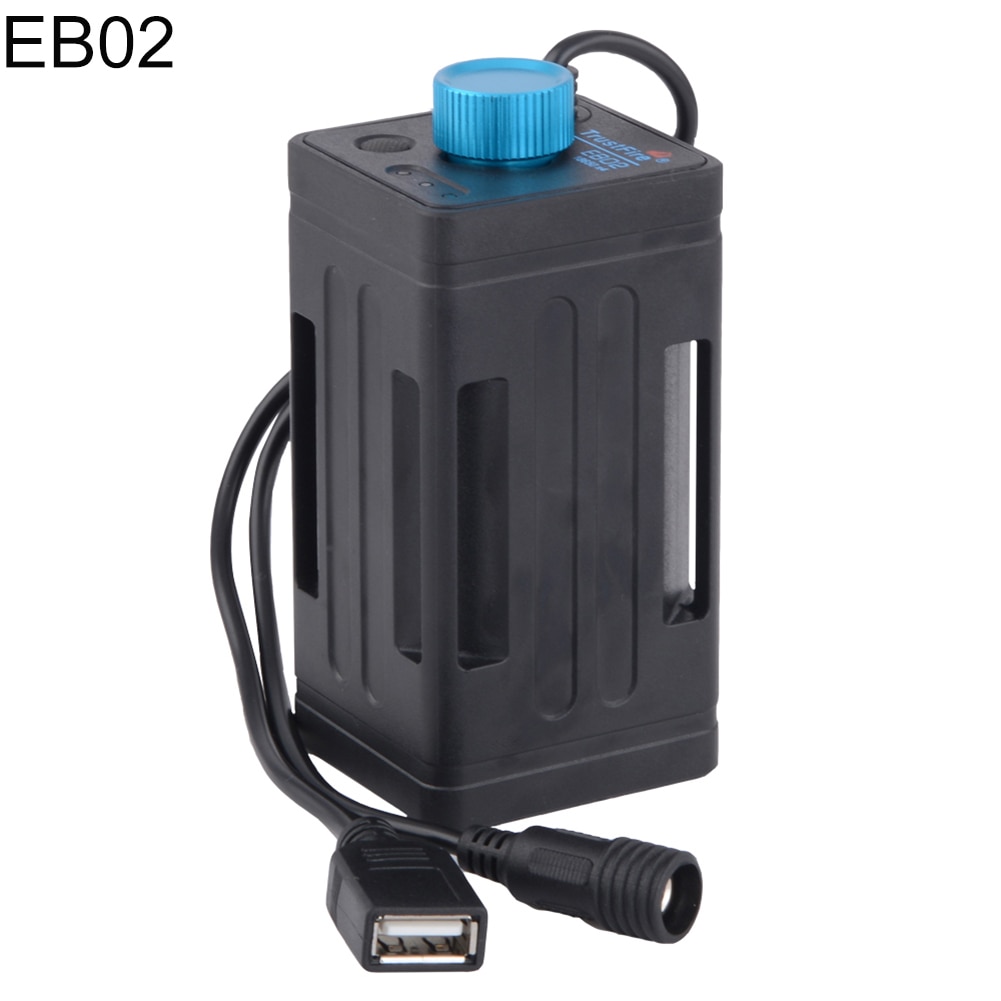 TrustFire EB02/EB03 Bike Waterproof 8.4V 18650 Battery USB Power Bank Case Box DC 8.4V Battery Pack Case Box For Led Bike Light