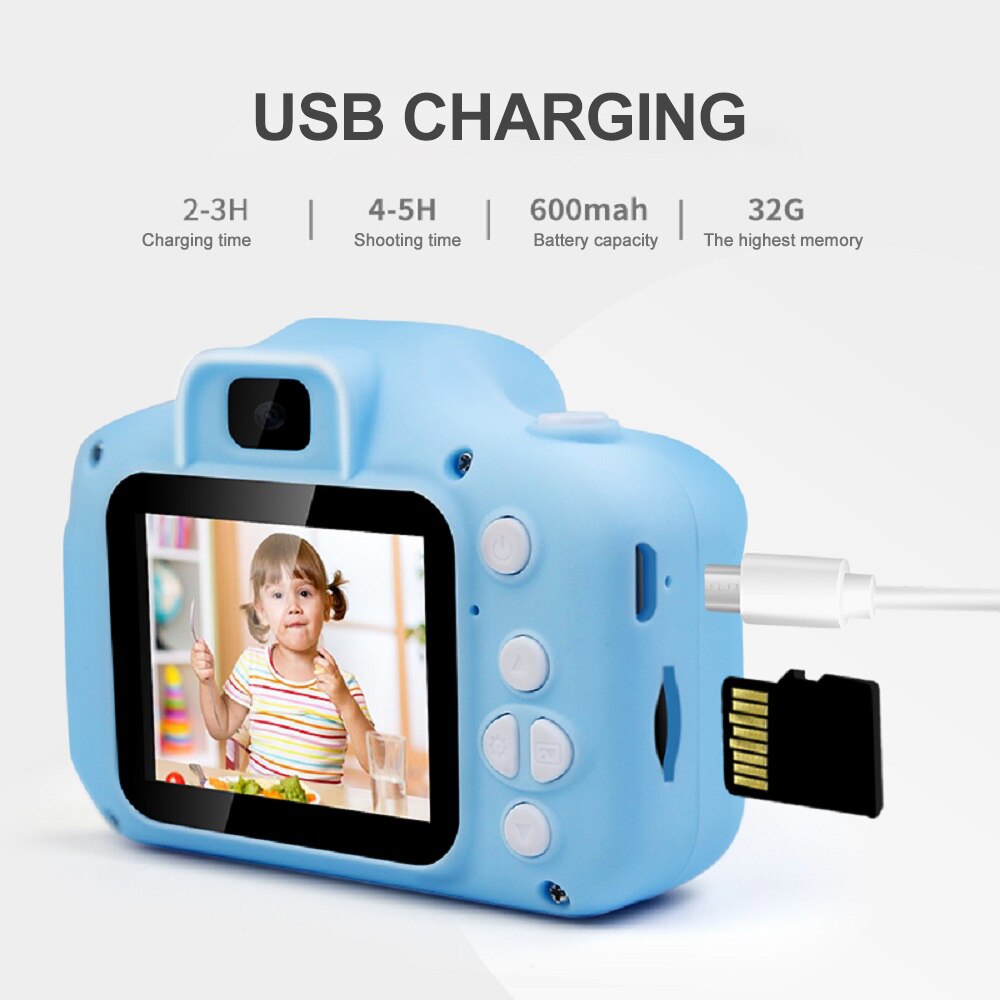 Kids Digitale Camera 20MP Hd Kinderen Camera Met Schokbestendig Siliconen Bescherming Cover Voor Meisjes Jongens Creatieve
