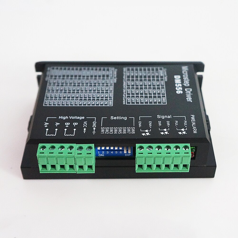 Dm556 stepmotor driver 57/86 2- fase digital step motor driver til nema 23 motor