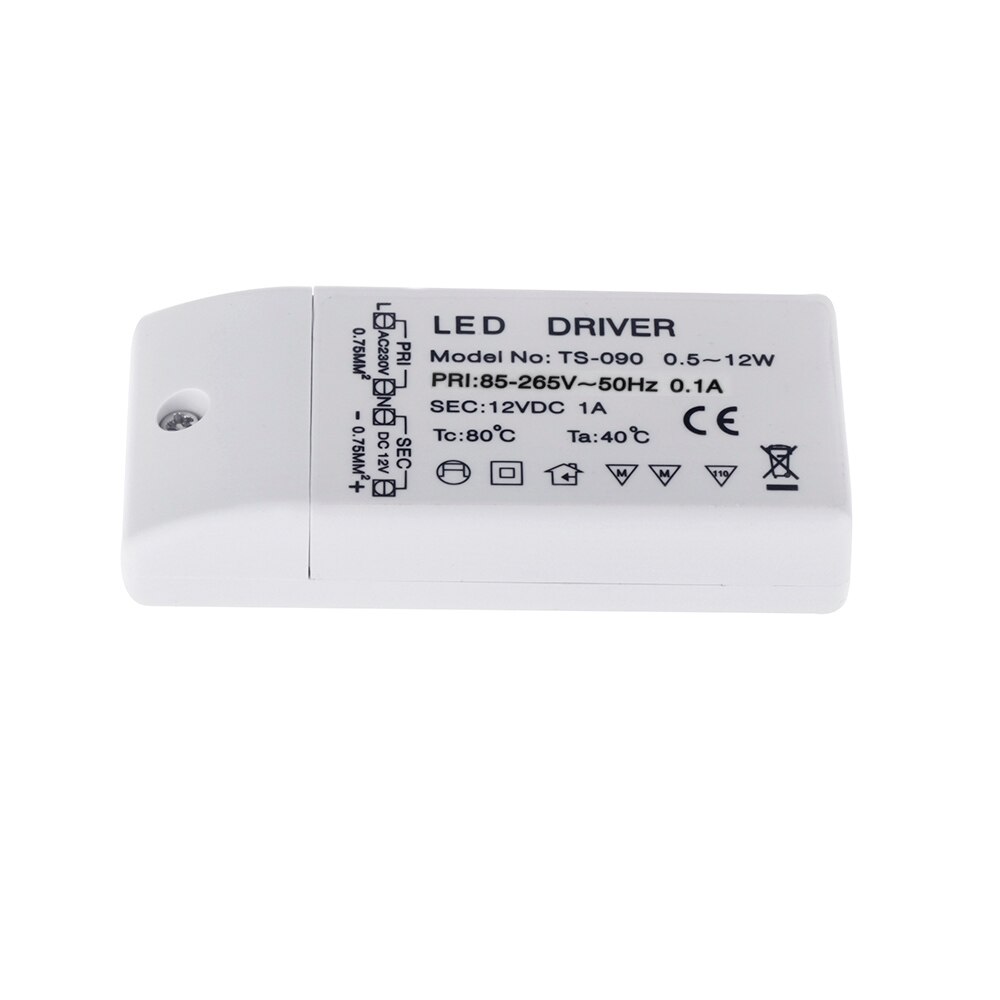 AC85-265V to DC 12V SMD LED Driver Power Transformer for MR11/G4/MR16/GU5.3 Light Bulbs 12 Watt
