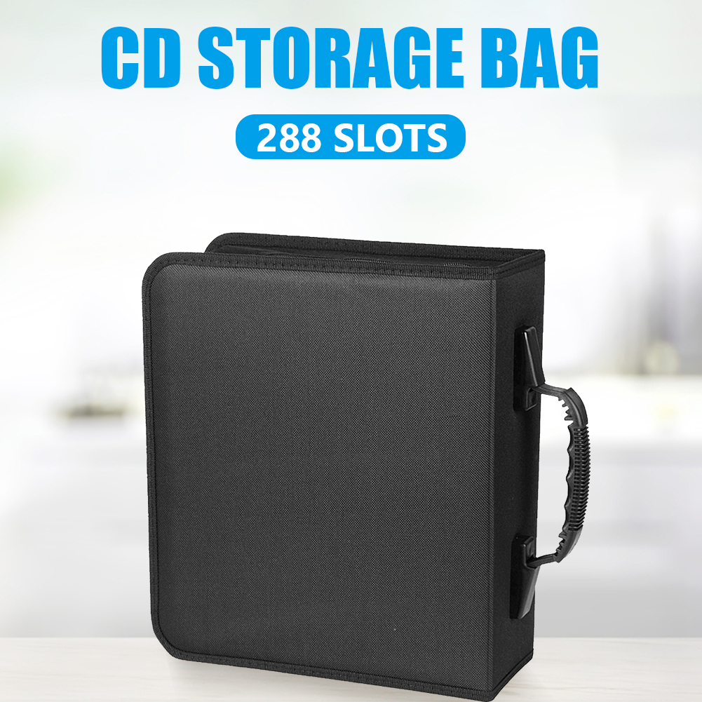 Oxford – sac en tissu pour CD et DVD, mallette de transport de grande capacité, organisateur de disques et d&#39;albums, mallette de rangement des médias