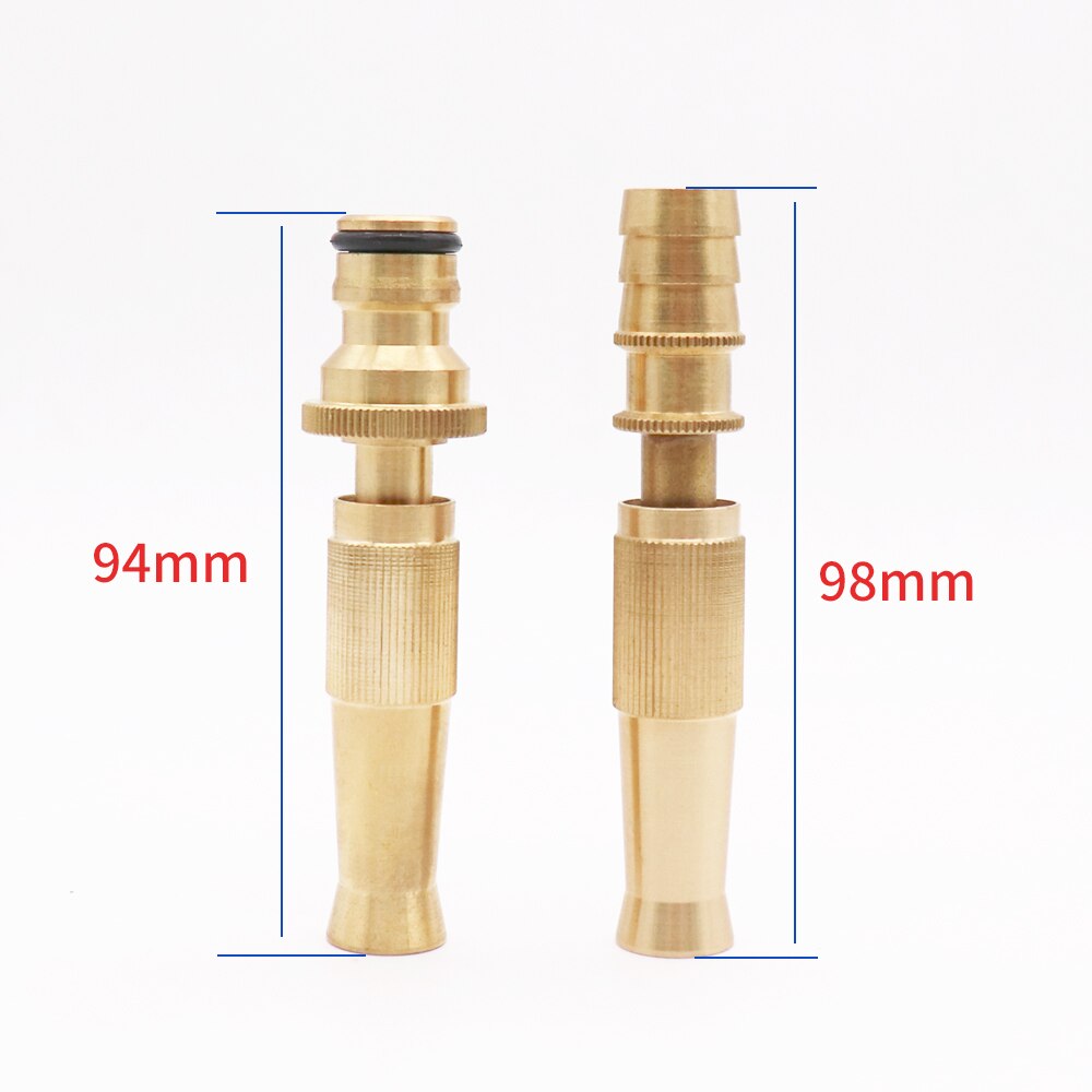 Garden Irrigation Spray Gun Adjustable Brass Sprinkler Garden Hose Sprinkler System Car Wash lawn Watering Water Gun 1 Pc