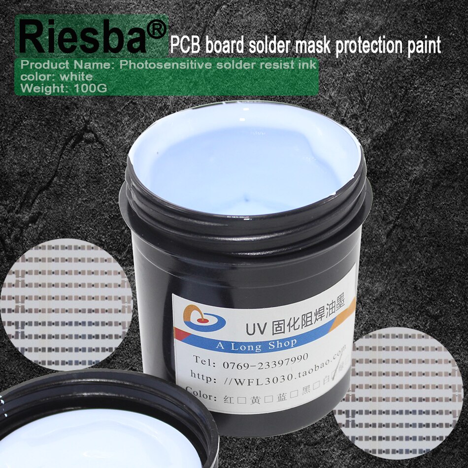 Super PCB UV lichtgevoelige inkt, Groen, Wit, Blauw, rood of Zwart PCB UV soldeerbegrenzingslaag inkt, soldeer masker UV inkt