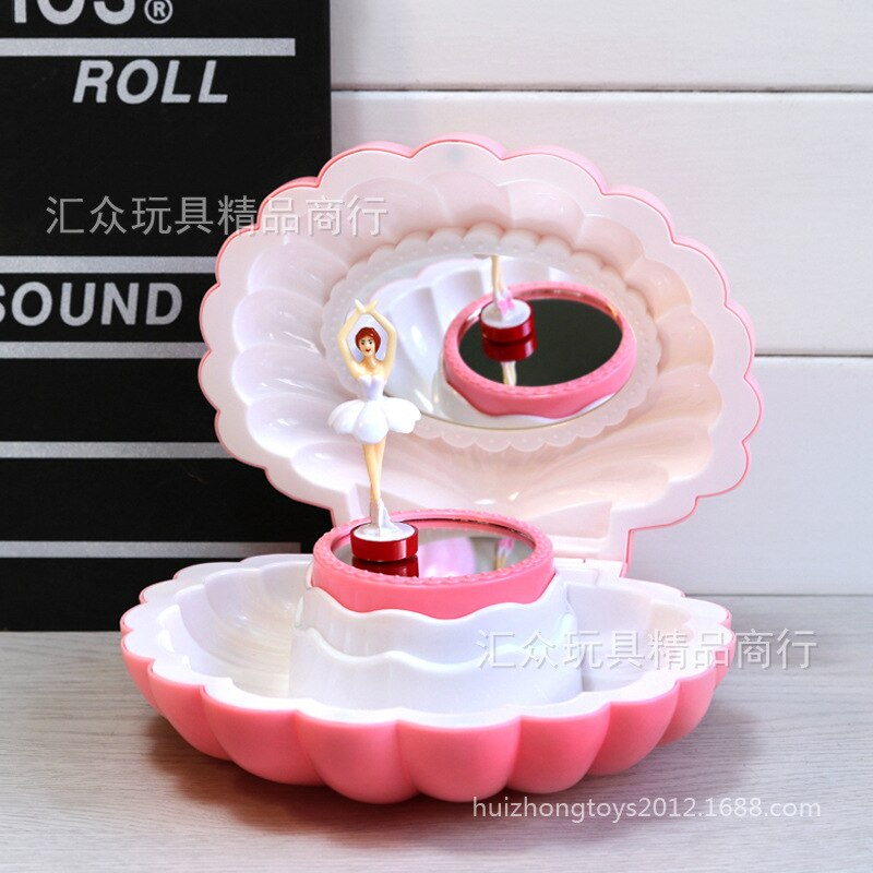 Roze Dansen Meisje Muziekdoos Ornamenten Home Decor Sieraden Organizer Muziekdoos: B