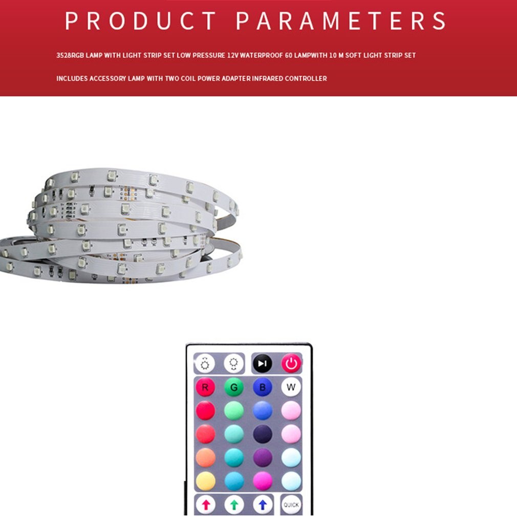 12V 5M Dream Color LED Strip Flexible Lights Chasing Light Strip Control Waterproof Led 3528 RGB Full Color Light led Strip US