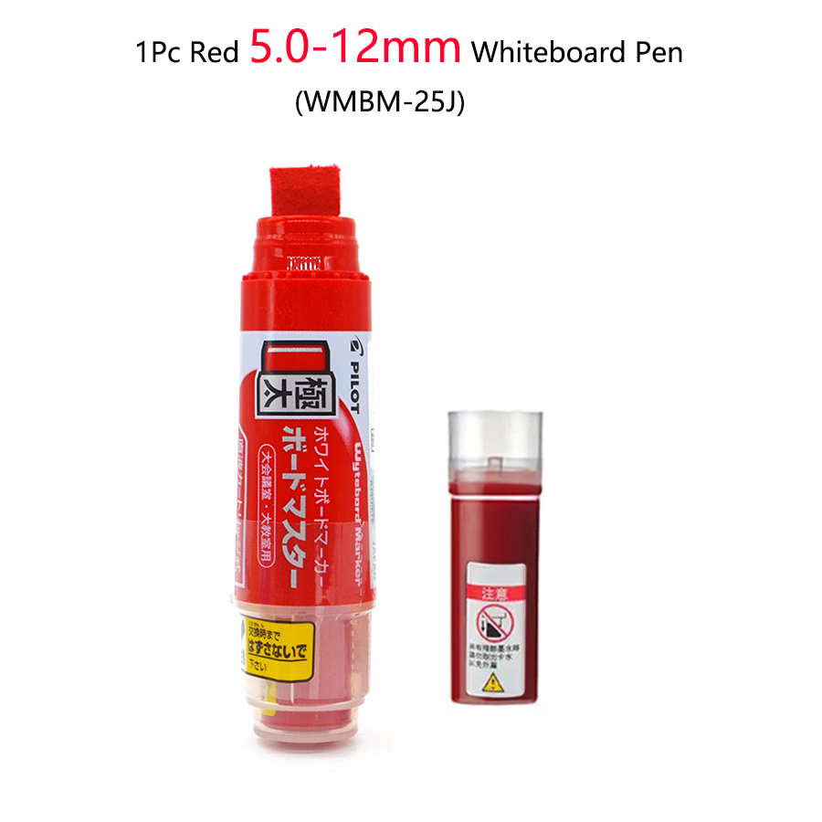 Marqueur de tableau blanc effaçable de couleur pilote, grande capacité, encre liquide rechargeable, marqueurs de tableau blanc, peinture scolaire, fournitures de bureau: Orange