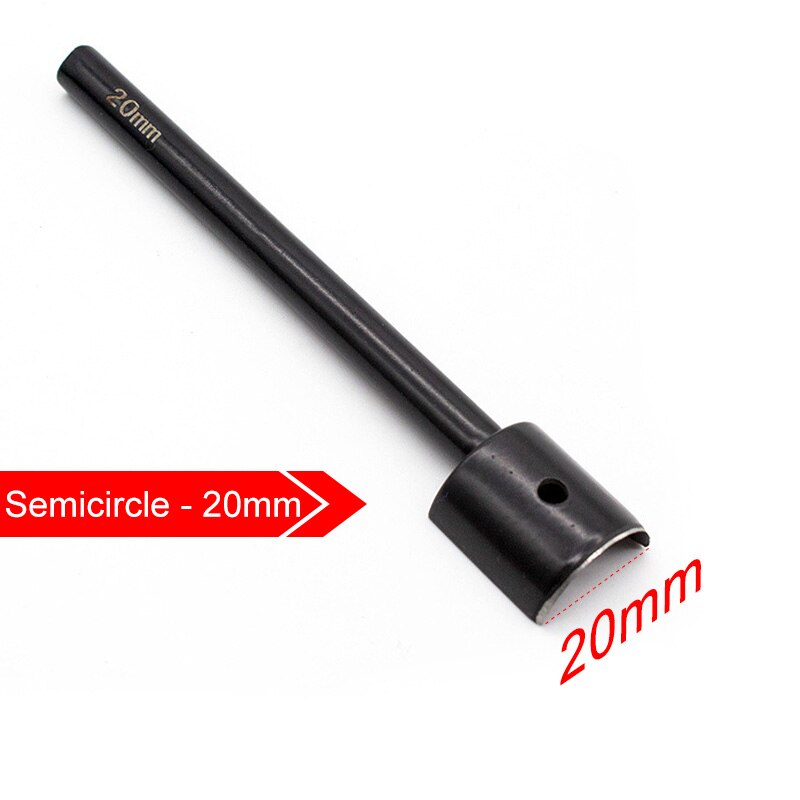 DIY Leder Gürtel Schwanz Schneiden Werkzeug Halbrunden Halbe Runde Scharf Messer V bilden Brieftasche Kreisbogen schlagen für Leder Handwerk: Halbkreis - 20mm