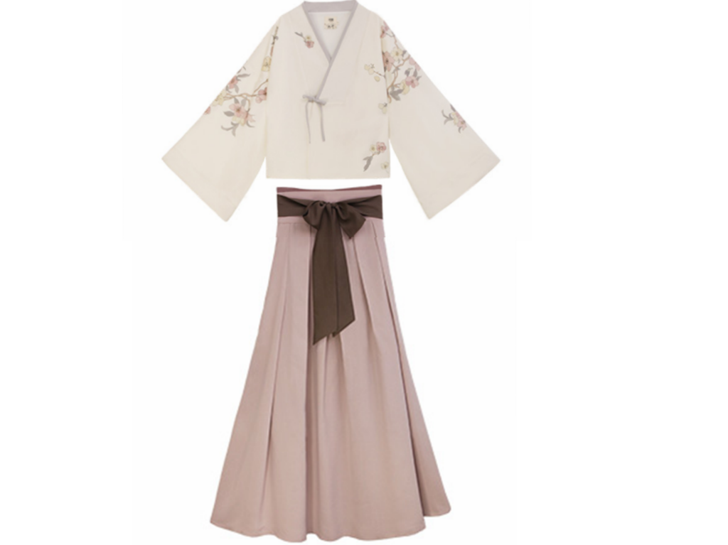 Kimono de manga larga para mujer, vestido tradicional coreano, Yukata, Hanbok, Hanfu estampado, algodón: S