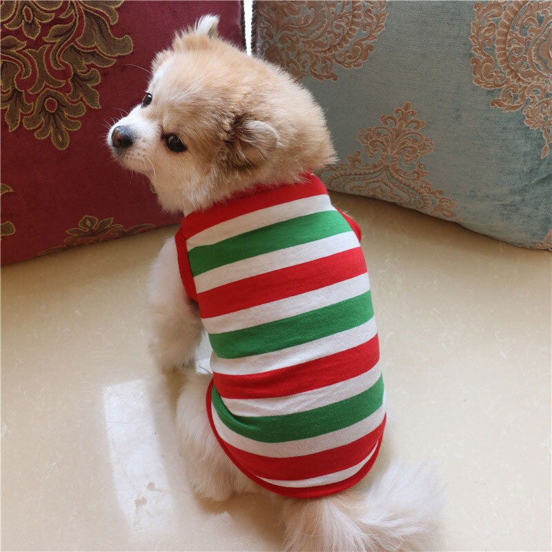 Camiseta para perros, camiseta a rayas, Camiseta de algodón para perros, ropa para perros, ropa para mascotas,