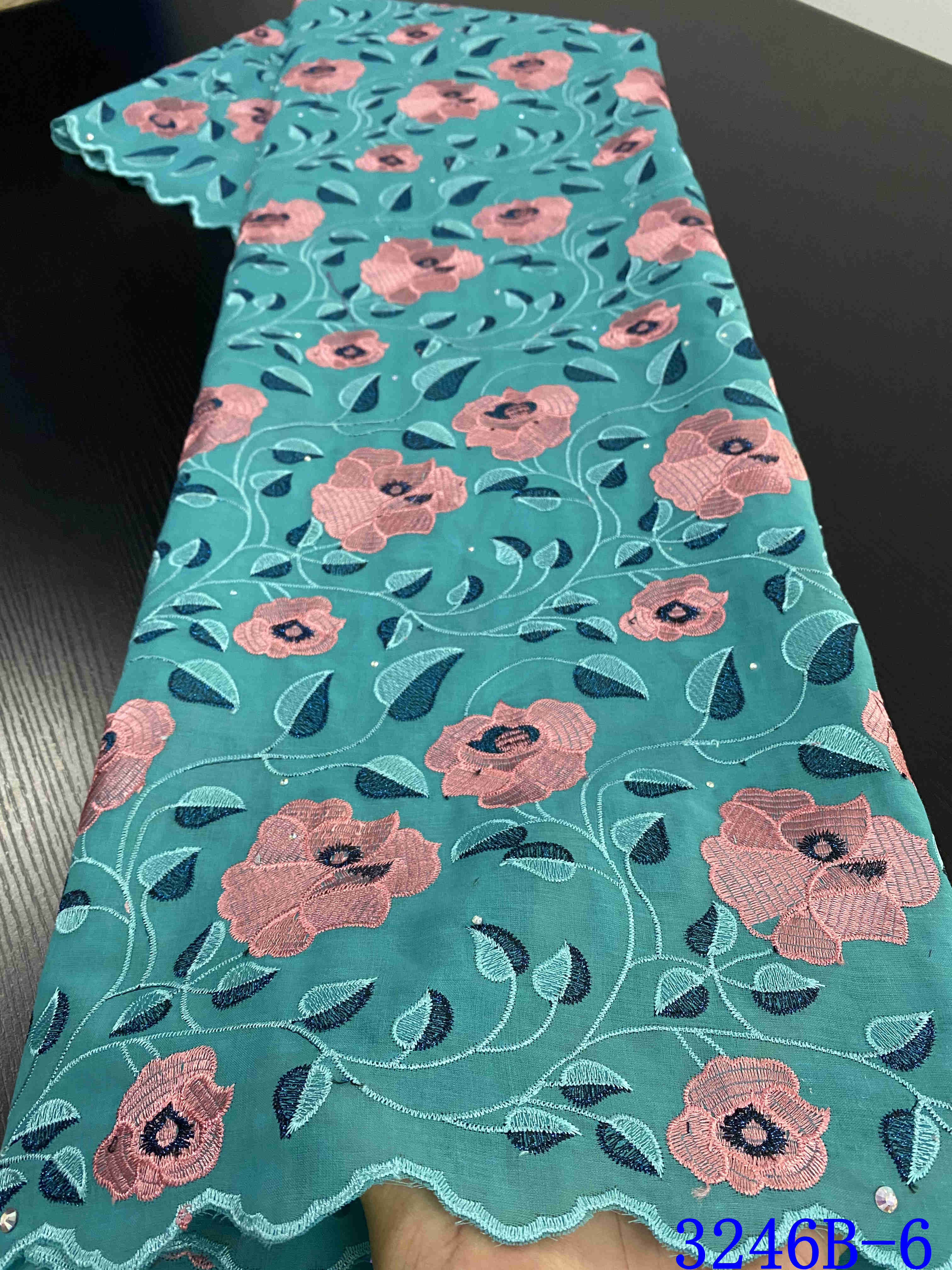 Nigerian Voile Laces Fabrics Lace African Lace Fabric For Wedding Dress French Cotton Lace Material YA3246B-8