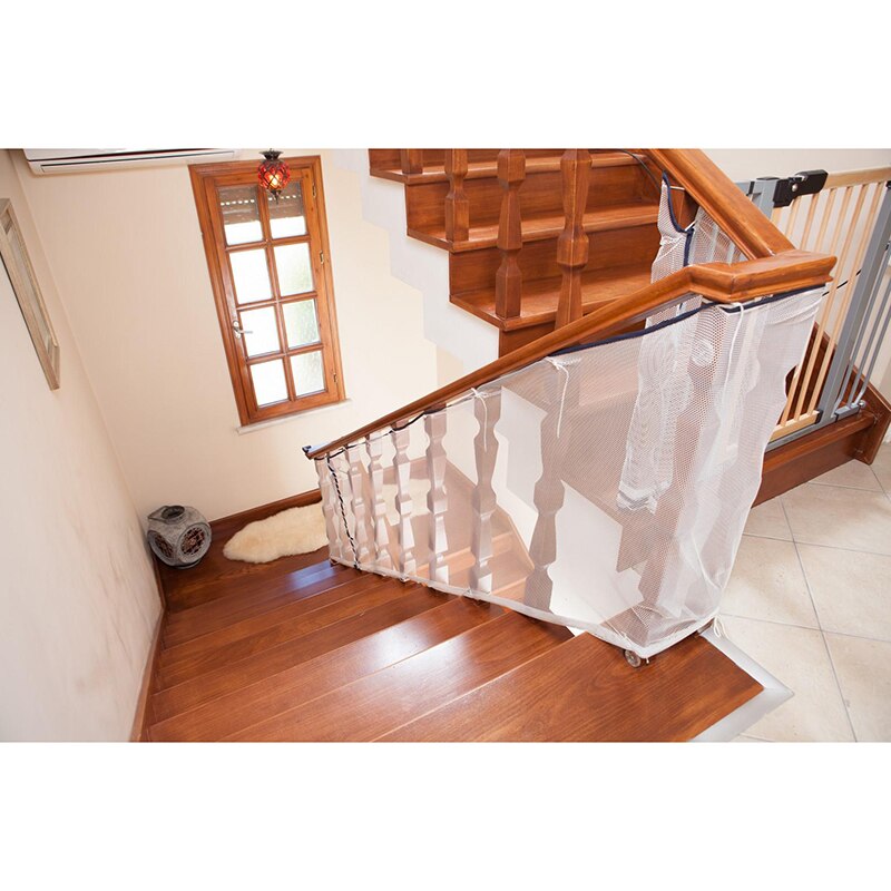 Kids Reling Trap Balkon Veiligheid Beschermen Netto Baby Veiligheid Hek Kinderen Veiligheidsproducten 200/300 Cm Witte Kleur
