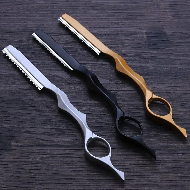 Profession elle Haar Rasiermesser Haar ausdünnung Gesicht Rasierer Schnitt schneiden fein dünner Trimmen Legierung Rasiermesser Friseur Friseur Werkzeuge