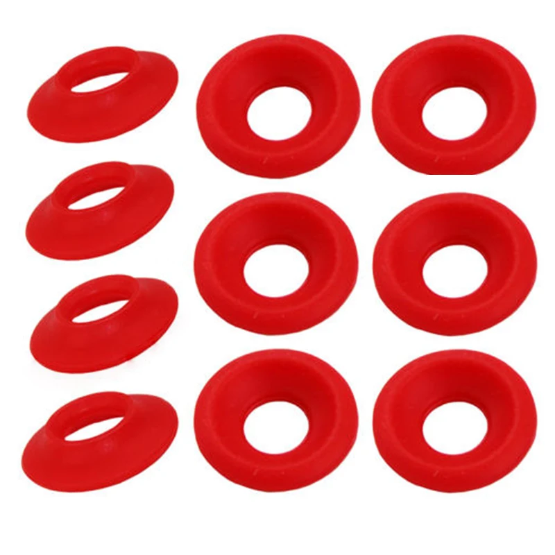 Johonneur d'étanchéité en caoutchouc de silicone pour Grolsch EZ Cap, bouchon de bouteille supérieur, brassage à domicile, bière, soda, barre d'étanchéité, 25 pièces: Rouge