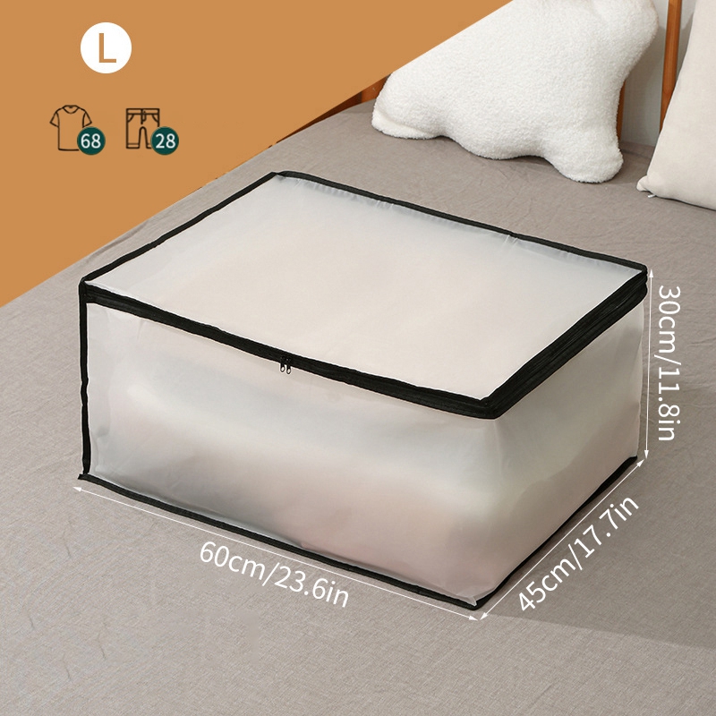 Waterproof Foldable Storage Bags Clothes Organizer Dustproof Bag Closet Organizer Quilt Storage Boxes Under Bed Sorting Bag Case: Brown