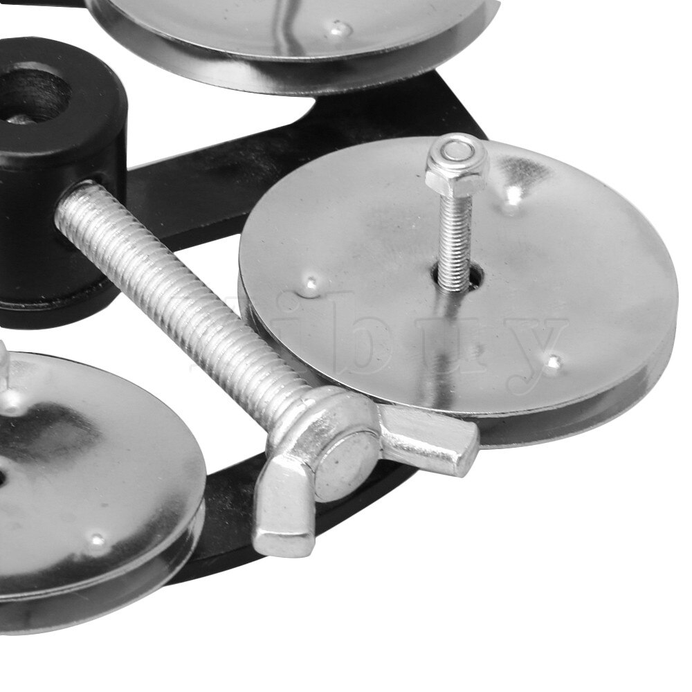 Percussie Hi-Hat Cimbaal Met Enkele Rij Metalen Jingles Drum Set Accessoire
