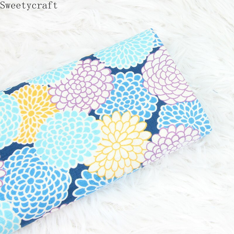 100% grueso de 110x45cm, flor de tela de algodón, paño para coser vestidos, tejidos acolchados, retales, costura artesanal, Material hecho a mano