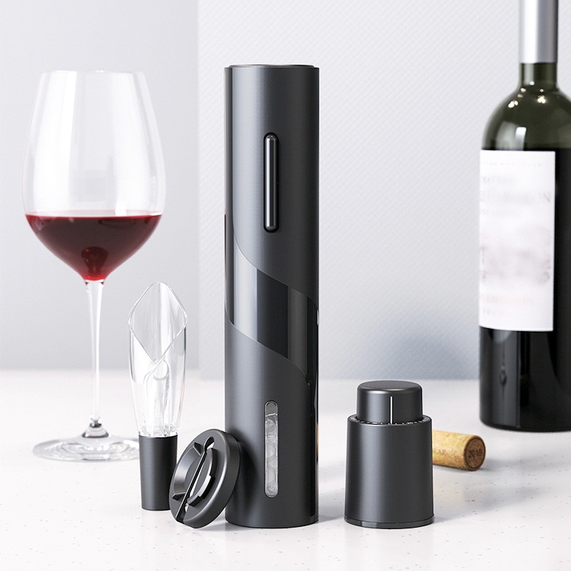 4 Stuks Set Elektrische Wijn Opener Oplaadbare Automatische Kurkentrekker Wijn Flesopener Met Usb-oplaadkabel Keuken Tool